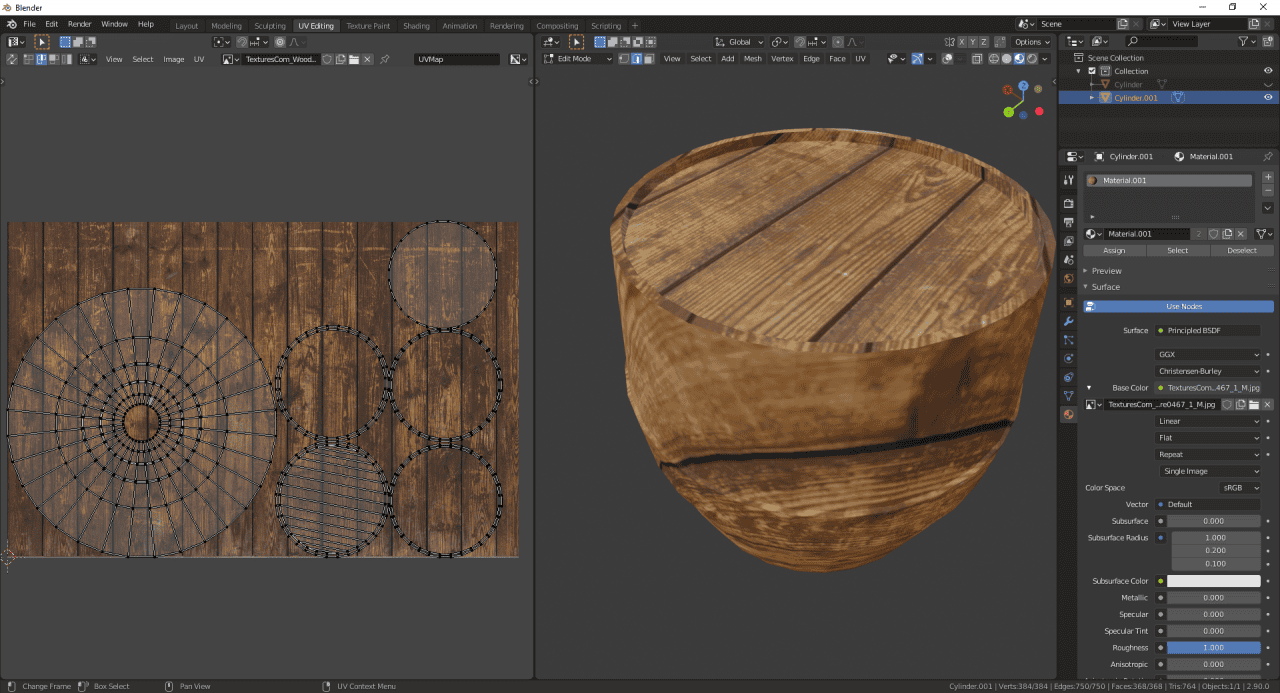 blender marking seam