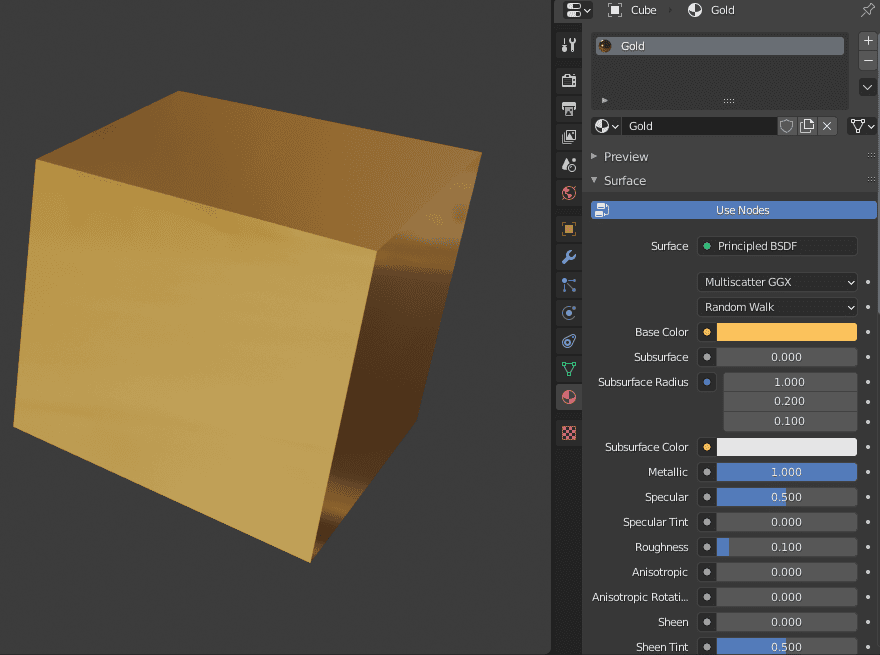 blender interface tutorial material properties