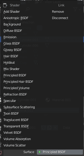 blender material shaders
