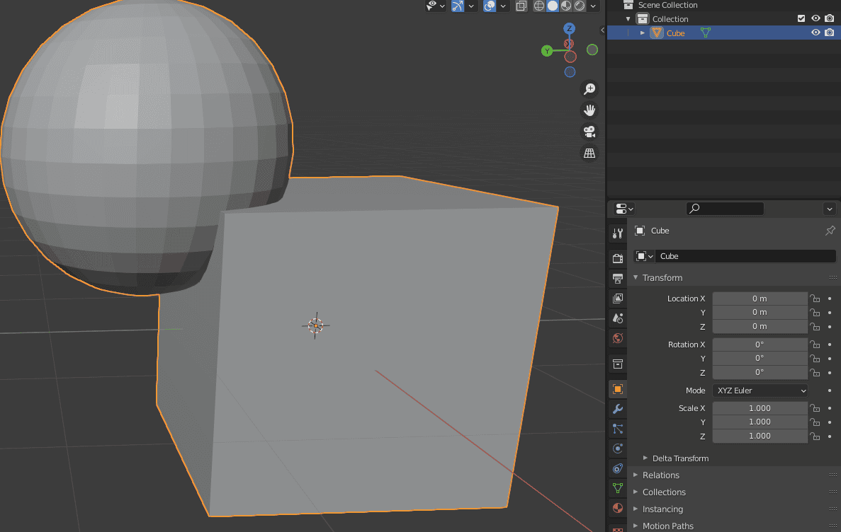 blender merging objects