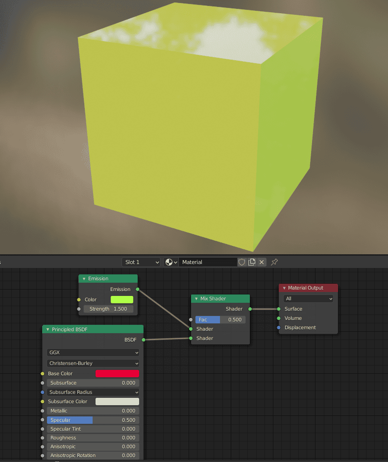 blender mix shader