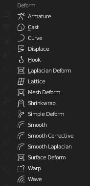 blender modifiers deform