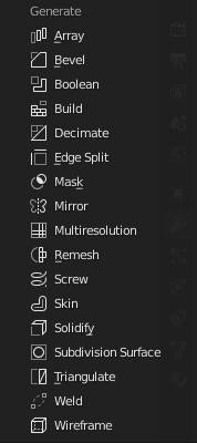blender modifiers generate