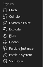 blender modifiers physics