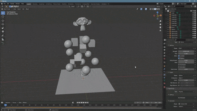 blender physics force field