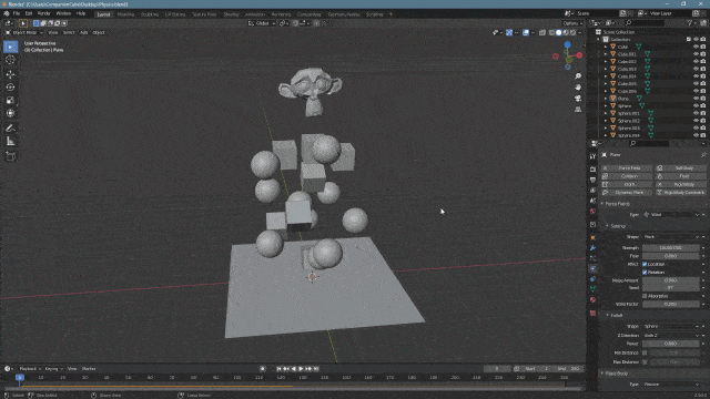 blender physics force field wind