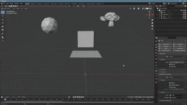 blender physics rigid body constraints