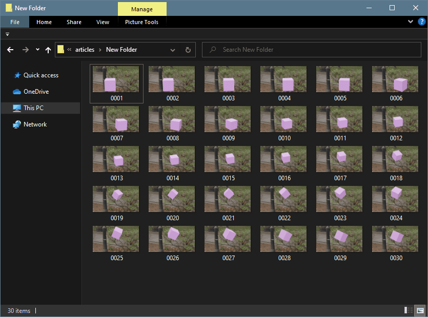 blender render output