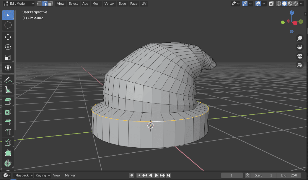 blender santa hat 3d model christmas season
