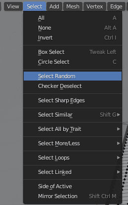 blender select random