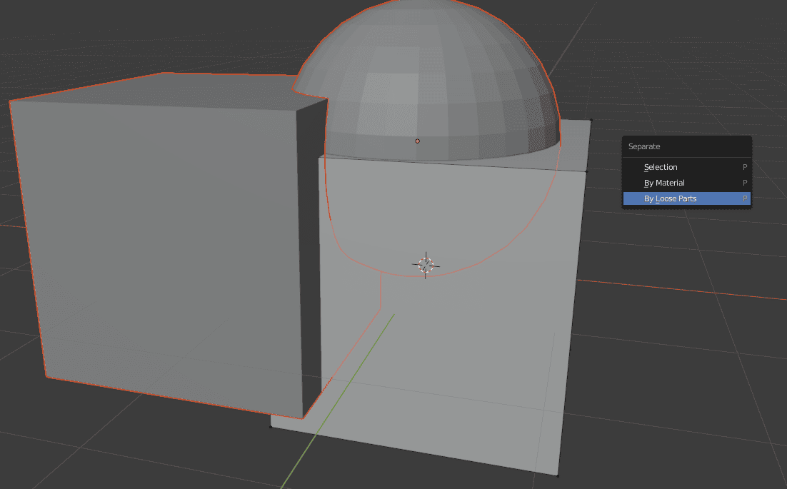 blender separate by loose parts