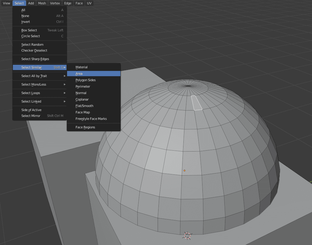 blender separate select similar