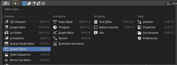 blender shader editor