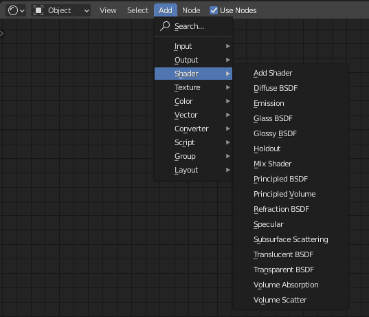 blender shader nodes