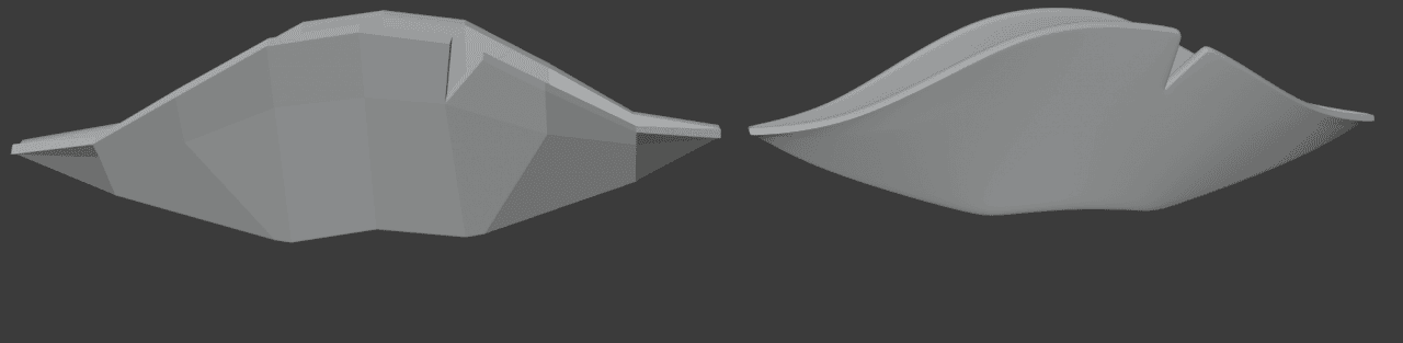 blender subdivision surface modifier in use