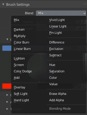 blender texture paint blend modes