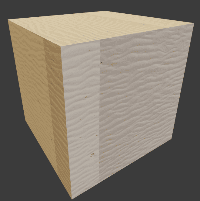 blender textured cube