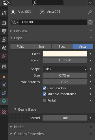 blender three point lighting