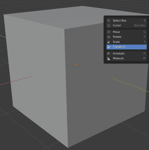 blender tools shortcut
