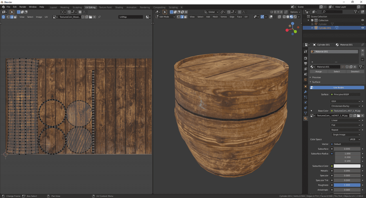 blender uv map transforms