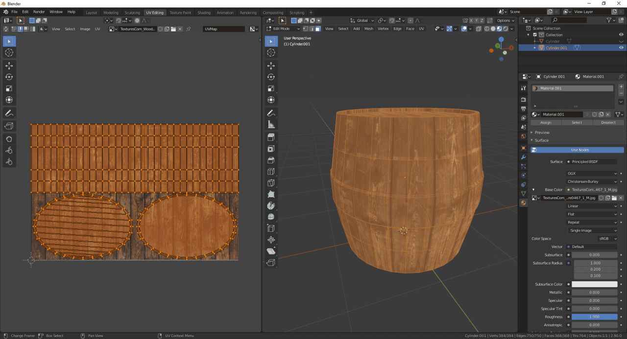 blender uv unwrapping
