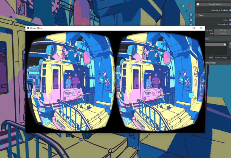 blender vr headset support oculus