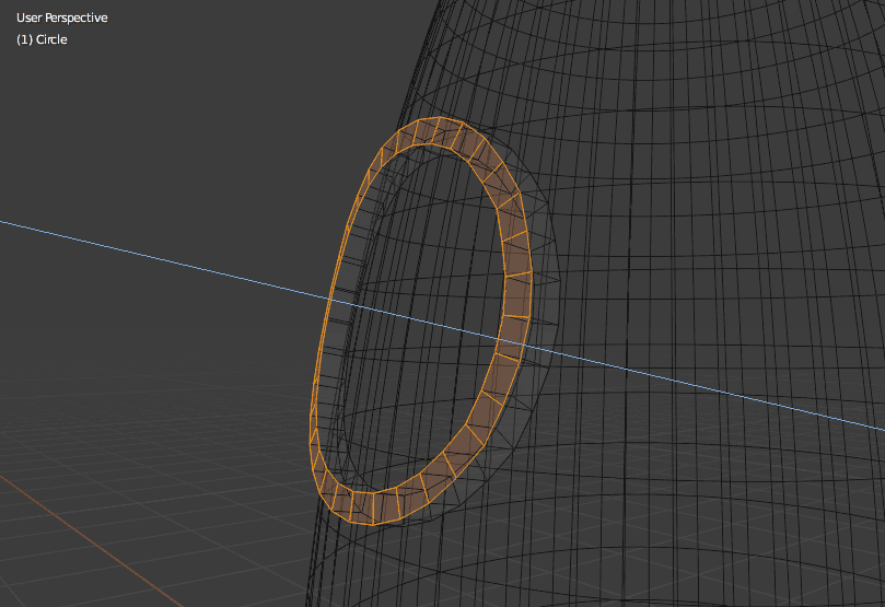 blender window frame extrude local axis