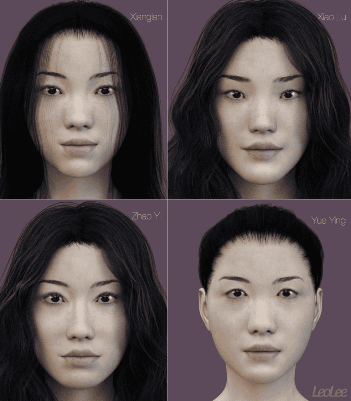 chinese daz3d asian females