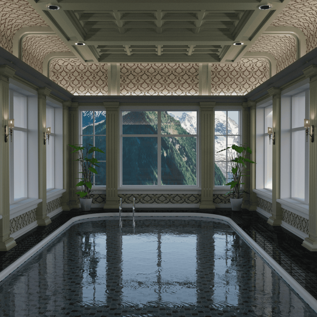 Another camera perspective of swimming pool