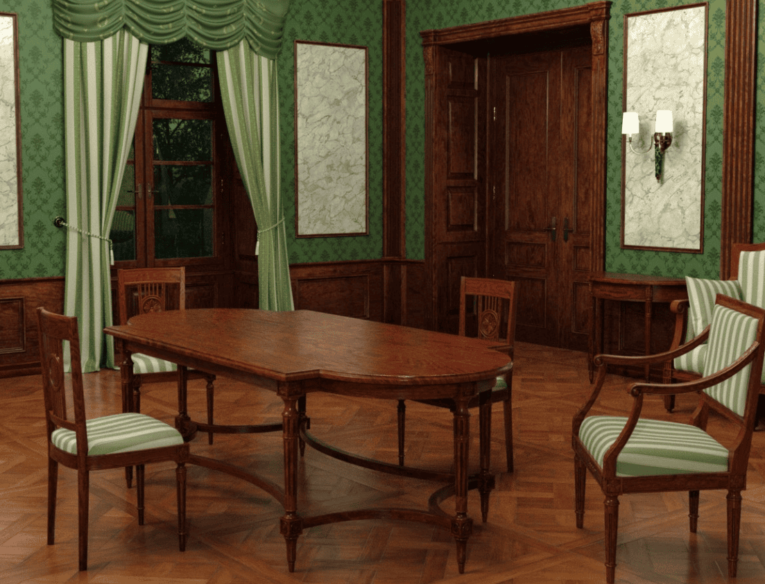 classicism daz3d furniture 3d model