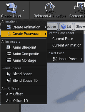 create new pose asset
