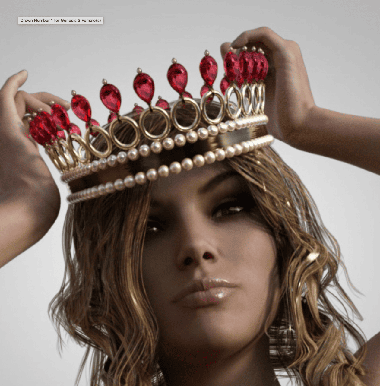 crown number 1 3d model