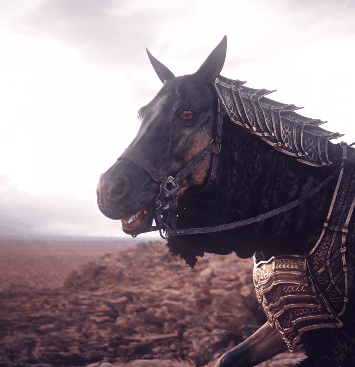 dark knight horse 3d model