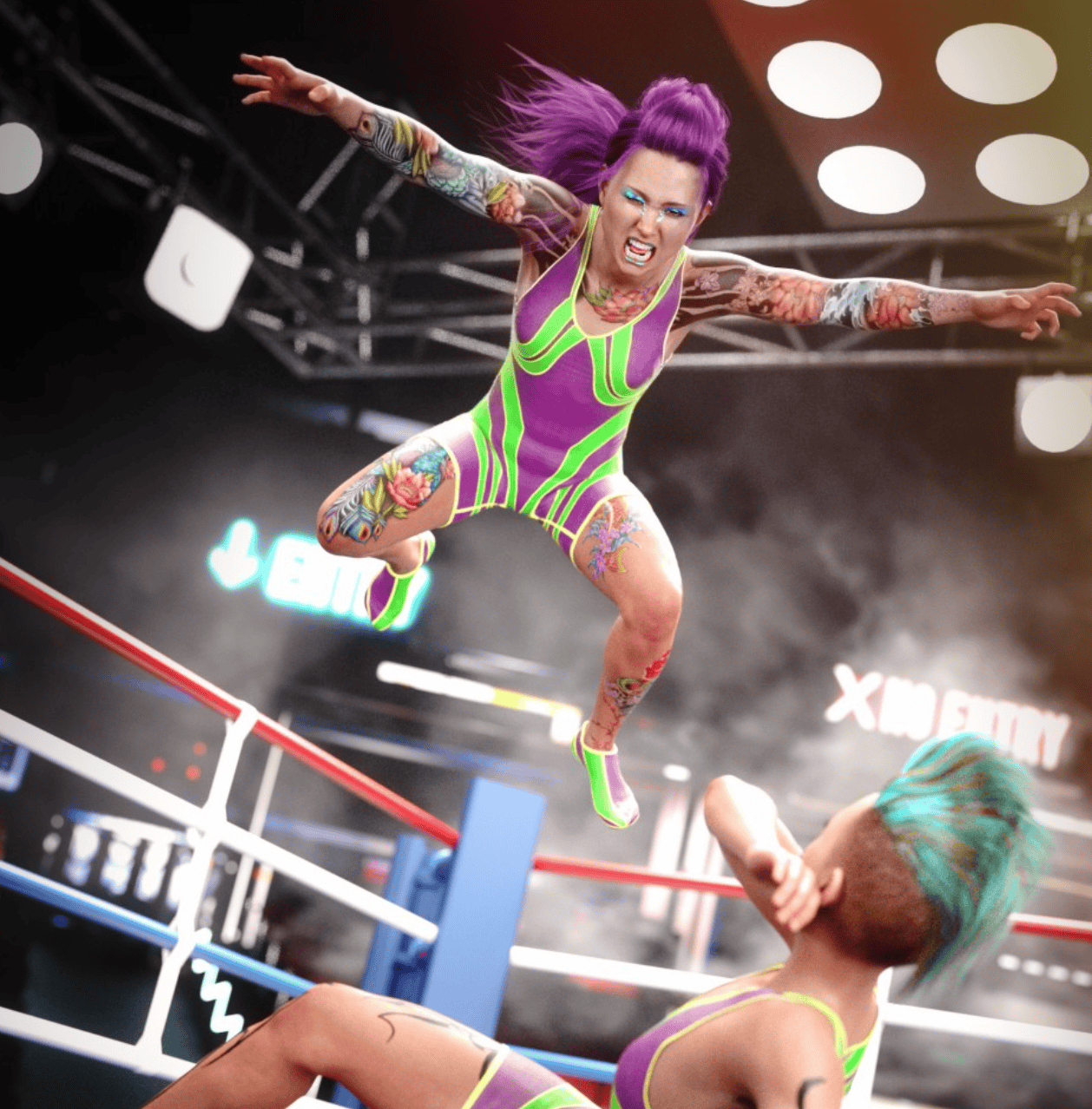 daz amateur wrestler outfit genesis female