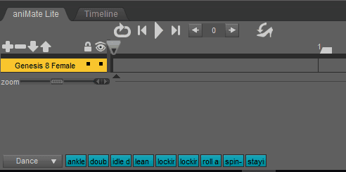 daz animation animate lite selected in daz studio