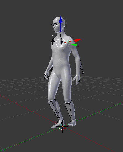 daz animation exported to blender using fbx format