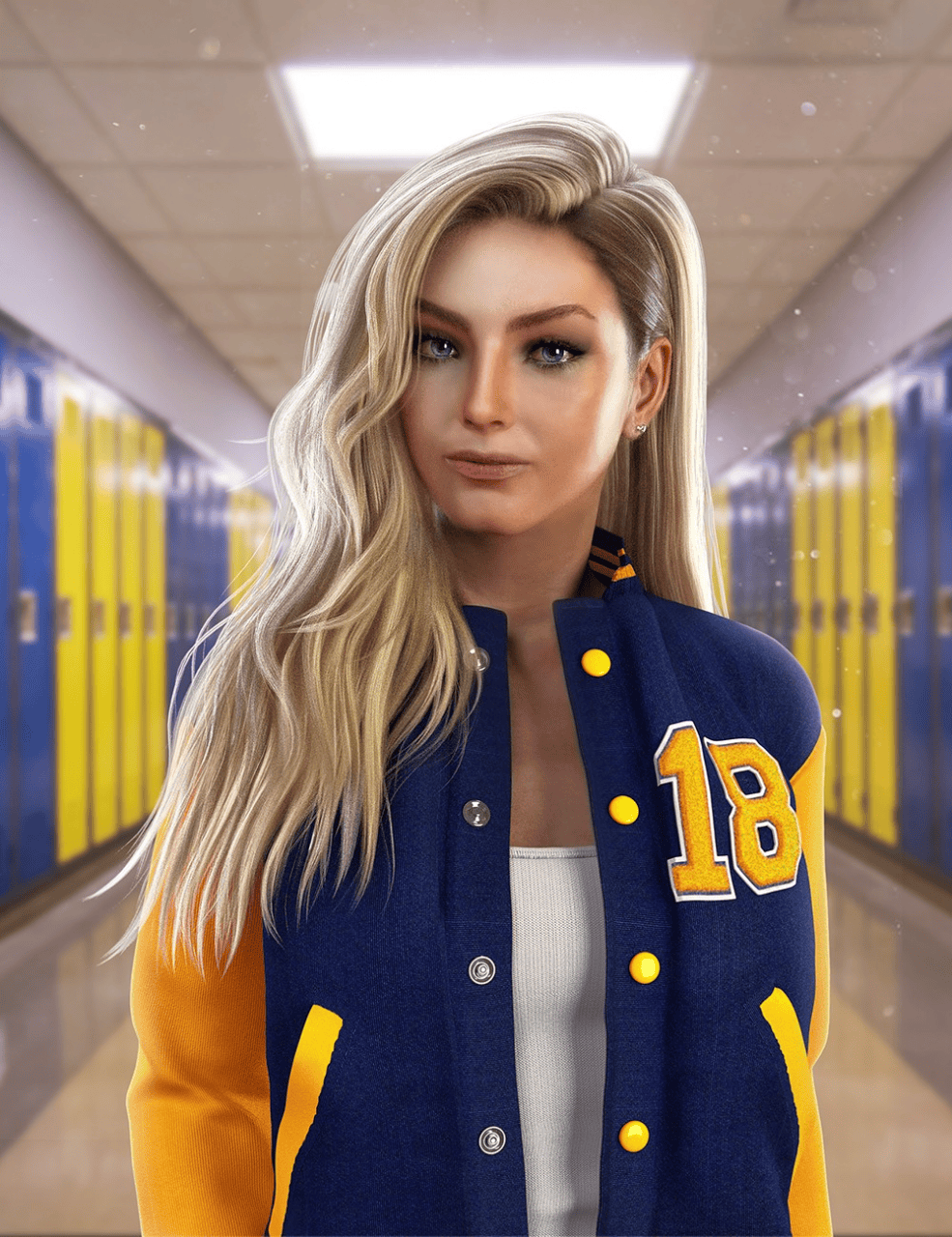 college outfit daz3d