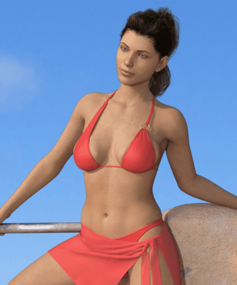 daz dforce realfit ring bikini 3d model