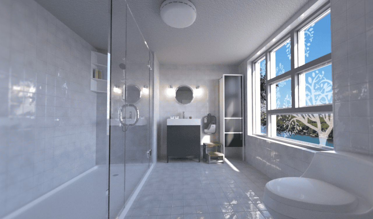 daz dl modern bathroom 3d model