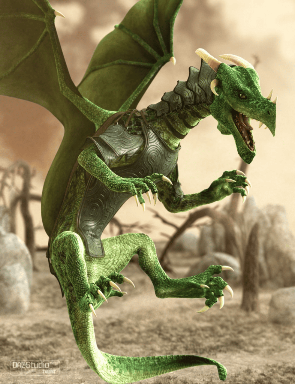 3d Daz Dragon Model Bundle