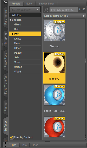 daz emissive shader preset