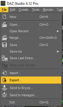daz export