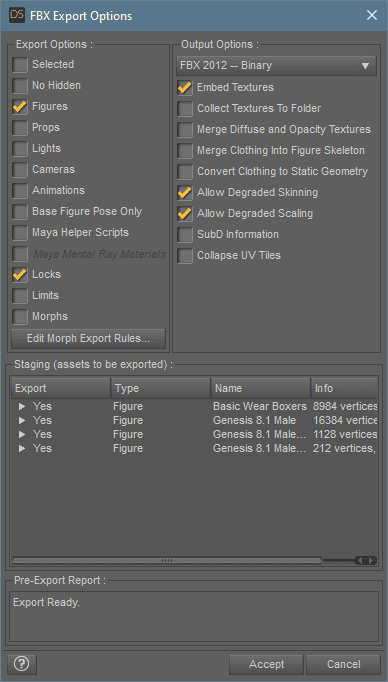 daz fbx export