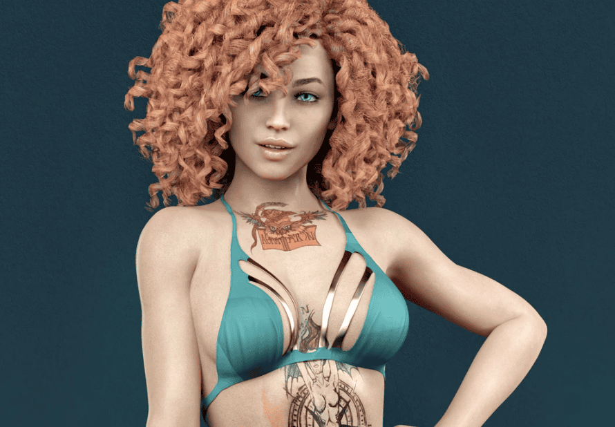 daz female character genesis 8 mindy bodysuit