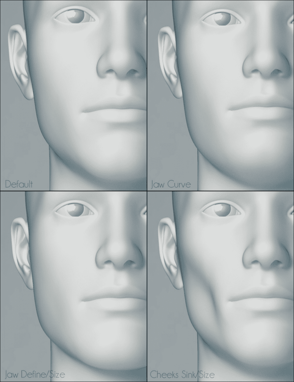 daz genesis 3 male head morphs