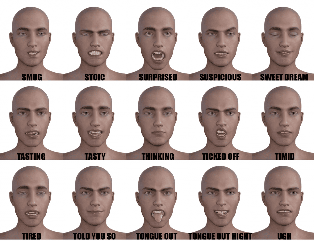 daz genesis 8 bundle expressions