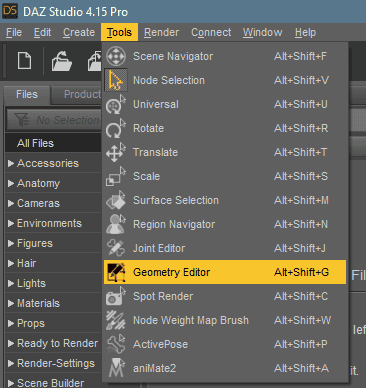 daz geometry editor