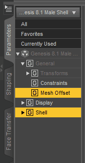 daz geometry shell offset