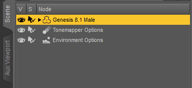 daz geometry shell scene