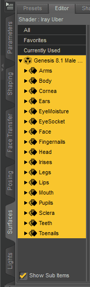 daz geometry shell surfaces